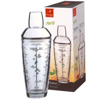 Bormioli Rocco Party Glass Cocktail Shaker  Gift Boxed