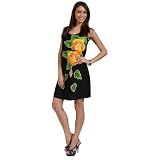 Women's Tropical Summer Sundress with Hand Painted Batik by 1 World Sarongs