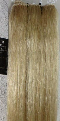 New 18"-32" Remy Straight Weft Weave Human Hair Extensions 100g Any Color (24" 100g, #22 Light Ash Blonde)