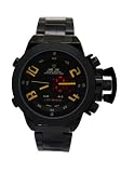 Weide - Montre Homme - Quartz - Acier inoxydable - Mains Jaune double affichage Noir Acier inoxydable AcierSport Watches