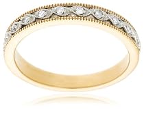 14k Yellow Gold Diamond Band (.08 cttw, G-H Color, I1 Clarity), Size 7