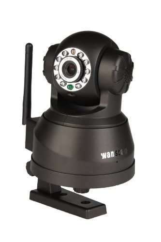 NowAdvisor® Wireless IP Pan/Tilt/ Night Vision Internet Surveillance Camera Built-in Microphone With Phone remote monitoring support-Black