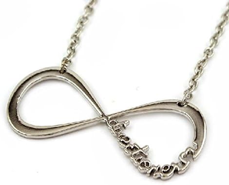 Hip Mall Silver Infinity One Direction Directioner Word Letters Pendant Chain Necklace
