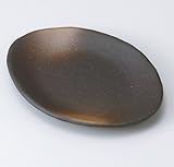 黒伊賀楕円皿　5個組 【美濃焼　和皿】 〔キャッシュバックキャンペーン対象商品〕