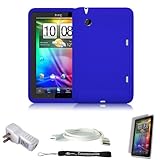 Blue Cover Protective Slim Durable Silicon Skin Case for HTC Flyer 3G WiFi  ....