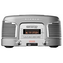 Teac SL-D920S Nostalgie CD-Radio (MW/UKW-Tuner, AUX, USB) silber