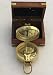 Brass Lensatic Desktop Compass w/Wooden Box: Military Style