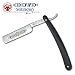 Dovo Black Synthetic Straight Razor Folding Knife