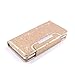 iPhone 6 Plus Case, iPhone 6S Plus Wallet, HESPLUS Bling Sparkle PU Leather Flip Folio [Detachable] Wallet Cover Magnetic with Card Slot Holder for iPhone 6 Plus/iPhone 6S Plus 5.5 Inch - Gold