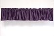 Purple Velvet Rod Pocket / Pole Top Valance
