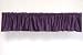 Purple Velvet Rod Pocket / Pole Top Valance