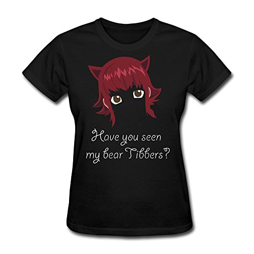 Jian Ladies Lol Annie Have You Seen My Bear Tibbers Black T-shirt