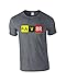 Pilot Expressions Men's AV8R Taxiway Sign T-Shirt (X-Large) Dark Heather Grey