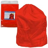 Heavy Duty Jumbo Sized Nylon Laundry Bag - Red
