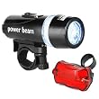 DIGIFLEX Waterproof 5 LED Bike Bicycle Head + Rear Light 6 Modes for Night Safety