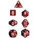 Chessex CHX25404 Dice-Opaque Red/White Set