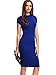 MakeMeChic Women's Classic Slim Fit Short Sleeve Midi Dress