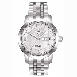 Tissot Men's T0144301103700 PRC 200 Silver Guilloche Day Date Dial Watch
