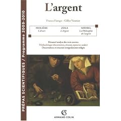 L'argent : Pr�pas scientifiques - Programme 2009 - 2010
