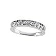 14K White Gold 0.05 ct. Diamond Bridal Wedding Band