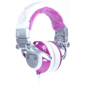 Skullcandy Ti Chick Stereo Headphones - Pink (Fur Earpads) by Skull Candy
