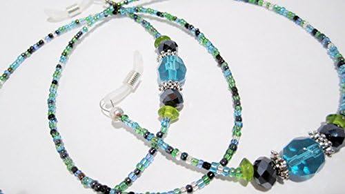 Peacock Beaded Eyeglass Holder - Eyeglass Chain Holder - E022