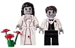 Zombie Bride & Groom - Hand Customized LEGO Minifigures