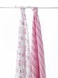aden + anais 100% Cotton Muslin Swaddle Wrap, Princess Posie, 2 Pack
