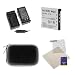 Rapid Car Charger + Standard Battery + Black Eva Case + Universal Screen Protector for Casio Exilim Card EX-S12 / EX-S12BK / EX-S12GN / EX-S12PK / EX-S12SR
