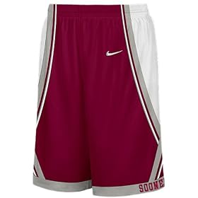 Oklahoma Sooners 2007 Crimson NCAA Screen Printed Replica Basketball Shorts By Nike Team Sports