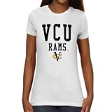 NCAA VCU Rams Ladies Team Arch Slim Fit T-Shirt - White