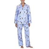 Nick & Nora Flannel Pajama Coat Set- Baked Alaska
