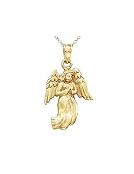 14kt Yellow Gold Angel Pendant - Chain Included