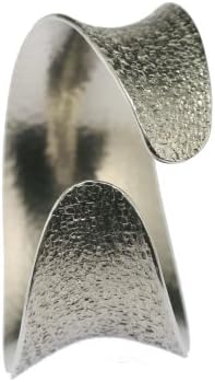 Texturized Anticlastic Aluminum Bangle by John S Brana Handmade Jewelry - Lightweight - Hypoallergenic - High-quality Durable Aluminum - Lifetime Guarantee