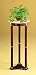 Kitchen & Housewares : Plant Stand/Side Table in White Marble Top Design and Cherry Finish Wood Base