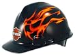 Harley Davidson Hard Hat Flames Black
