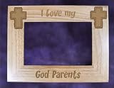 I Love My God Parents 4x6 Picture Frame Laser Engraved