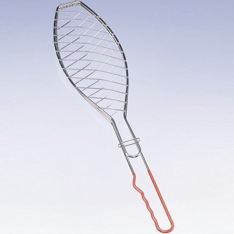Landmann 0283 Grille à Poissons de Barbecue avec Poignée Isolante Chromé