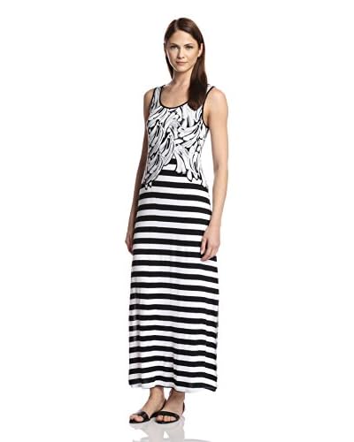 kensie Women’s Multi Printed Maxi Dress