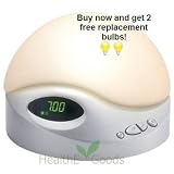 BioBrite Sunrise Clock Advanced Model with White Noise, Pearl