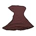 Cotton Head Neck Chest Cover Wear Band Bonnet Hijab Islamic Turban Nice Scarf Brown