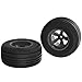 Arrma Dirt Runner ST Front Tire Set Glued Black (2)