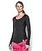 Under Armour Women's Fly-by L/S Tee Black/Reflective T-Shirt LG (US 12-14)