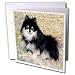   - Dogs Pomeranian - Black and Tan Pomeranian - Greeting Cards-12 Greeting Cards with envelopes