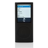 Simplism iPod nano4th用シリコンケース ブラック Silicone Case for iPod nano4thBlack TR-SCNN4-BK