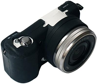 zdMoon Black Multicolor Silicone Case Soft Protective Skin For Sony A5100 A5000 16-50mm Lens