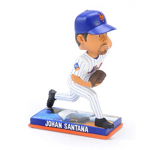 Forever Collectibles New York Mets Johan Santana Photo Base Action Bobble