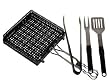 Char-Broil 4985223 7-Piece Basket-Case Grilling Tool Set