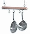 J.K. Adams PR-20 20-Inch by 12-Inch Mini Bar Pot Rack, Natural