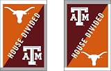 University of Texas and Texas A&M - House Divided Flag - Garden Size